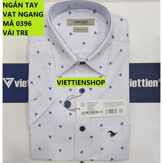 Áo sơ mi việt tiến ngắn tay vạt ngang vải tre