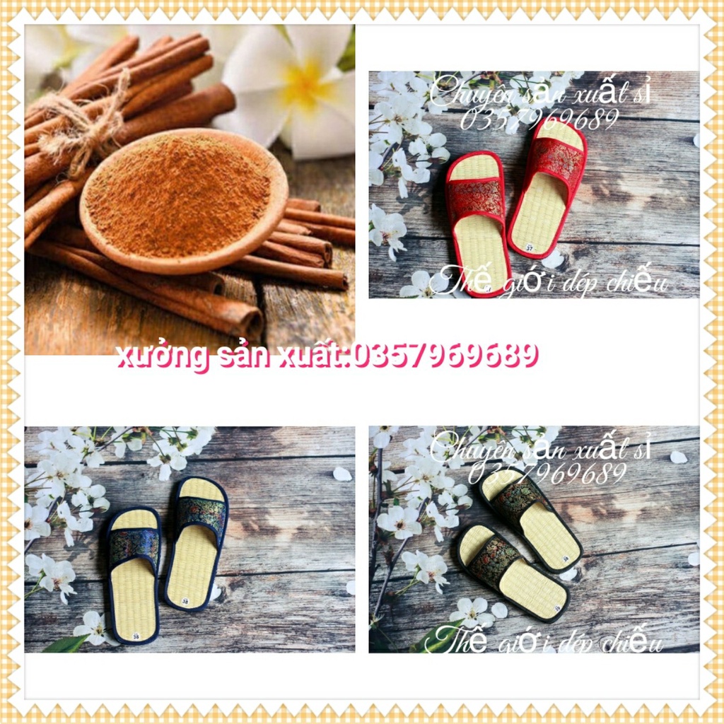 Dép chiếu HƯƠNG QUẾ ngang nam nữ( xưởng sản xuất)