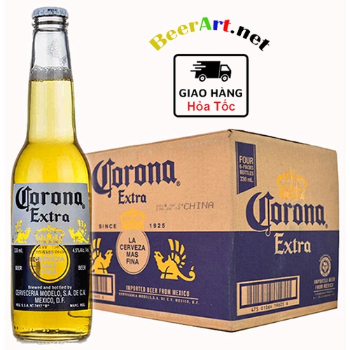 Thùng 24 chai bia Corona Extra 4.6% (355mlx24)