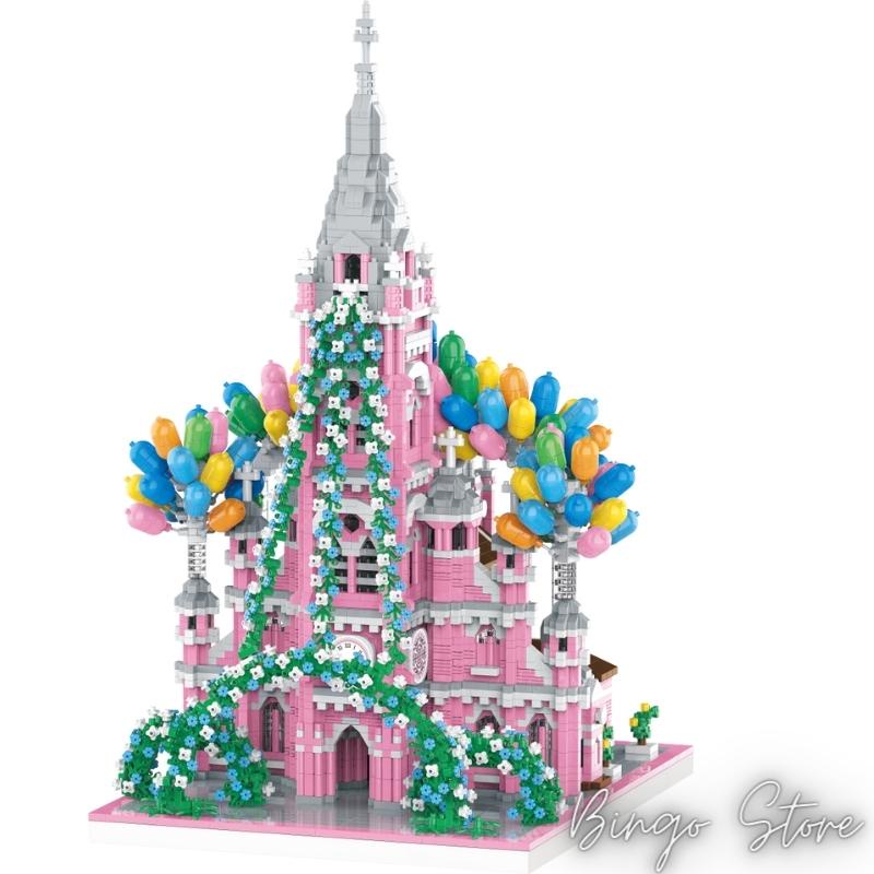 MÔ HÌNH LẮP RÁP NHÀ THỜ TÂN ĐỊNH 6818 CHI TIẾT