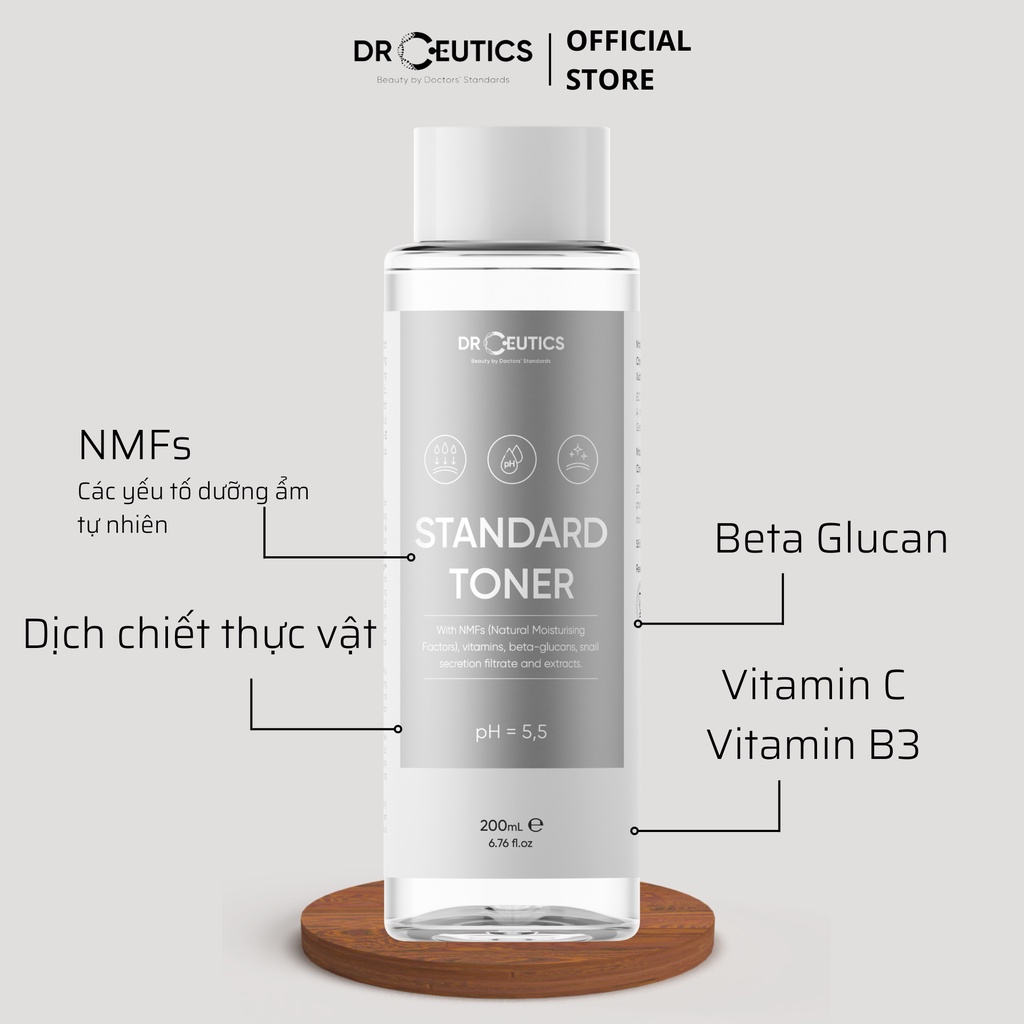 DRCEUTICS Standard Toner Cấp Ẩm Cho Da Thường (200ml)