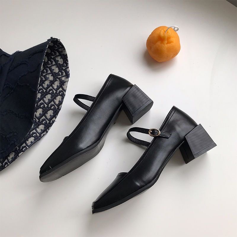 G512 | Giày Mary Jane Dáng Basic Nữ Tính Phong Cách Hàn Quốc Êm Chân