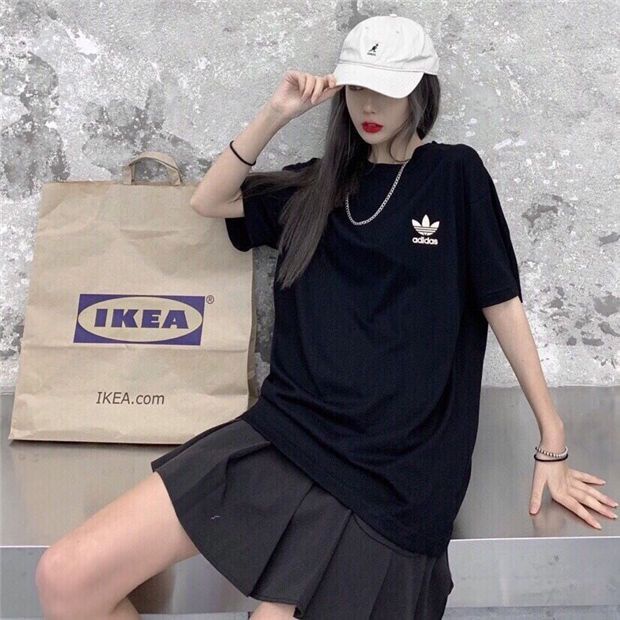 Áo Thun Cotton Nguyên Chất Cao Cấp Tay Ngắn In logo ADI DAS 2022 Phong Cách Mới Cho Cặp Đôi