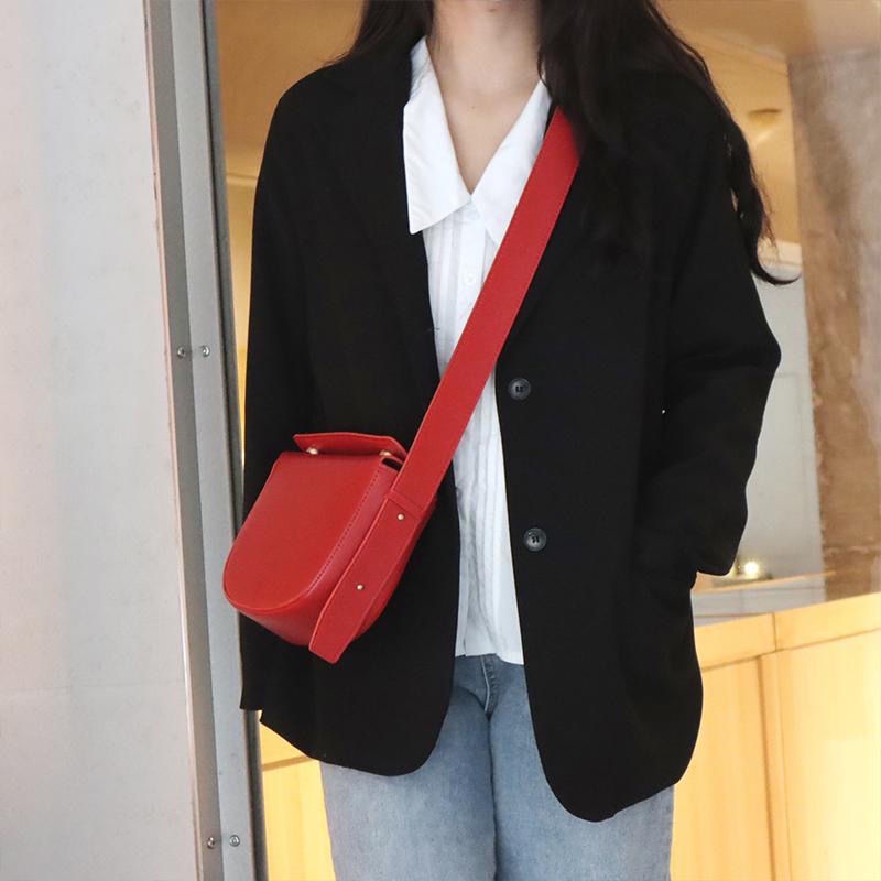 Mischa Túi Xách Da PU Màu Trơn Phong Cách retro Thời Trang Cho Nữ