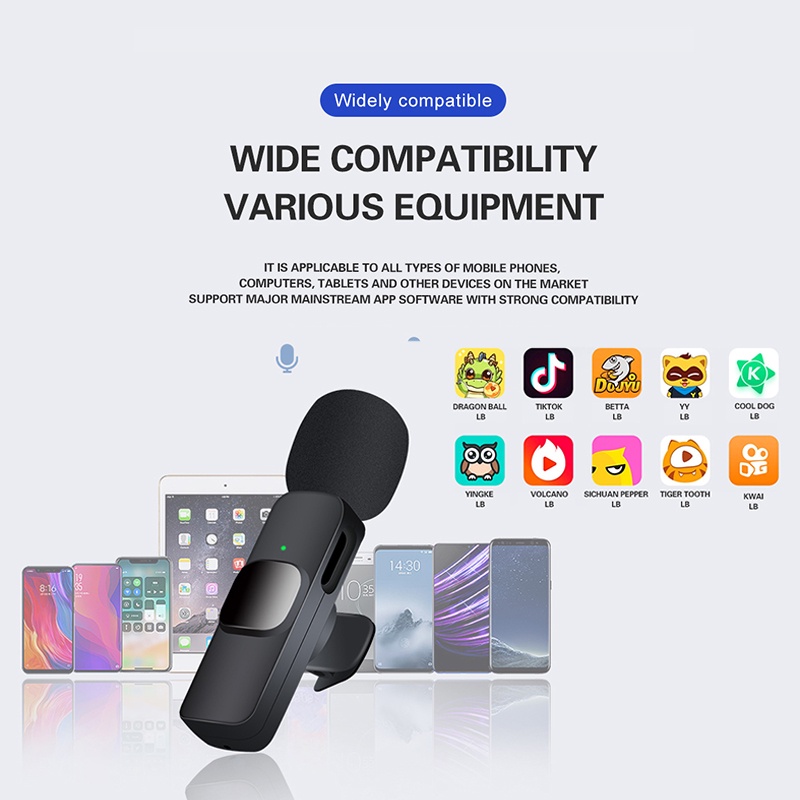 Micro Cài Áo Không Dây Mini Cho Điện Thoại Máy Tính