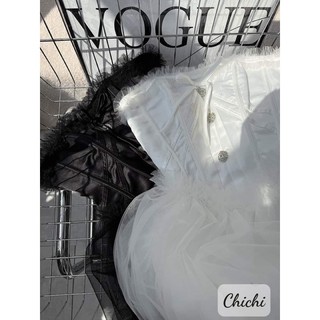 Váy cup ngực voan bồng
