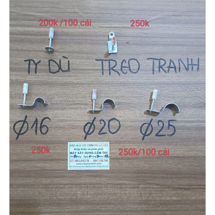 HCM máy bắn đinh bê tông mini  kèm theo 20 con ty dù