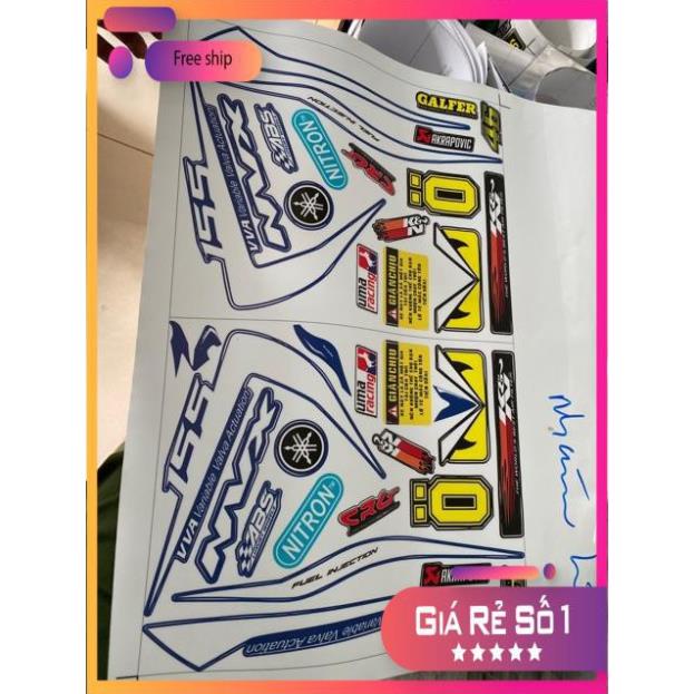 FREE SHIP + QUÀ TẶNG Tem rời xeYamaha NVX dán xe xanh nhám