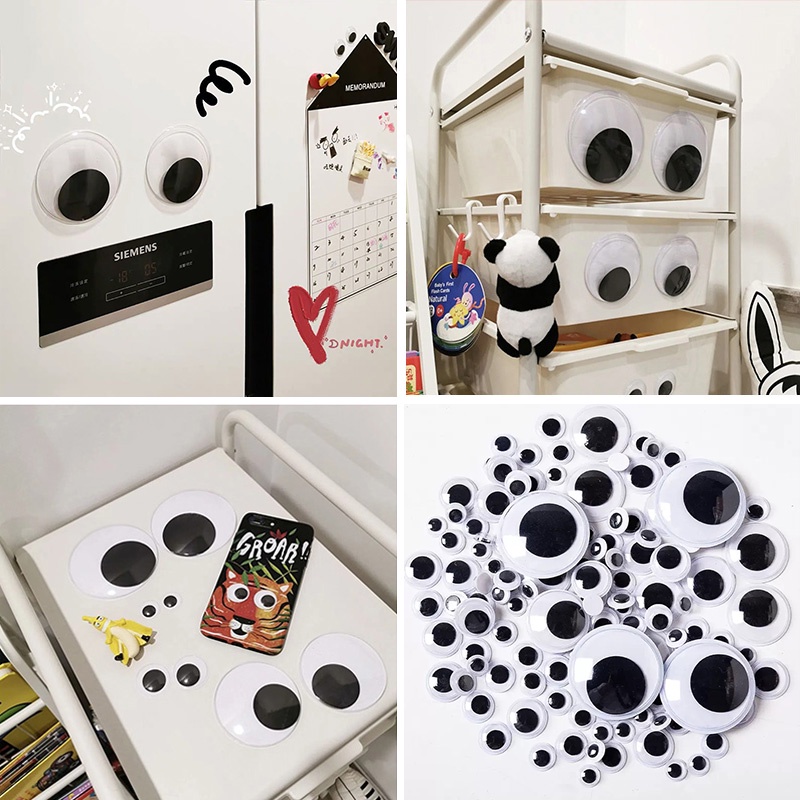 Miếng Dán Trang Trí Mắt Họa Tiết Đôi Mắt 3D Dễ Thương DIY