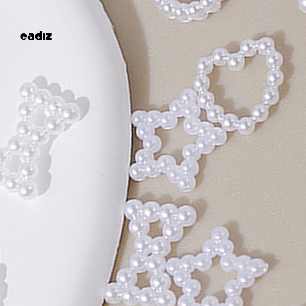 Set 50 Viên Đá 3D Hình Nơ / Hoa / Nơ Chống Thấm Nước Dùng Trang Trí Móng Nghệ Thuật