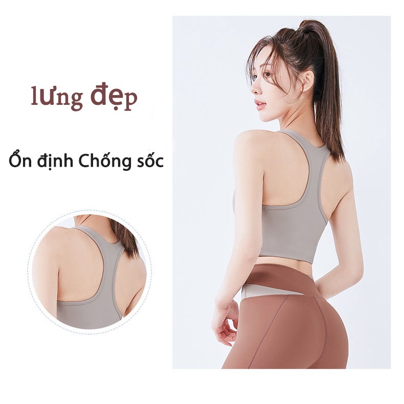 Bộ Đồ Tập Yoga Màu Sắc Tương Phản Thời Trang Cho Nữ