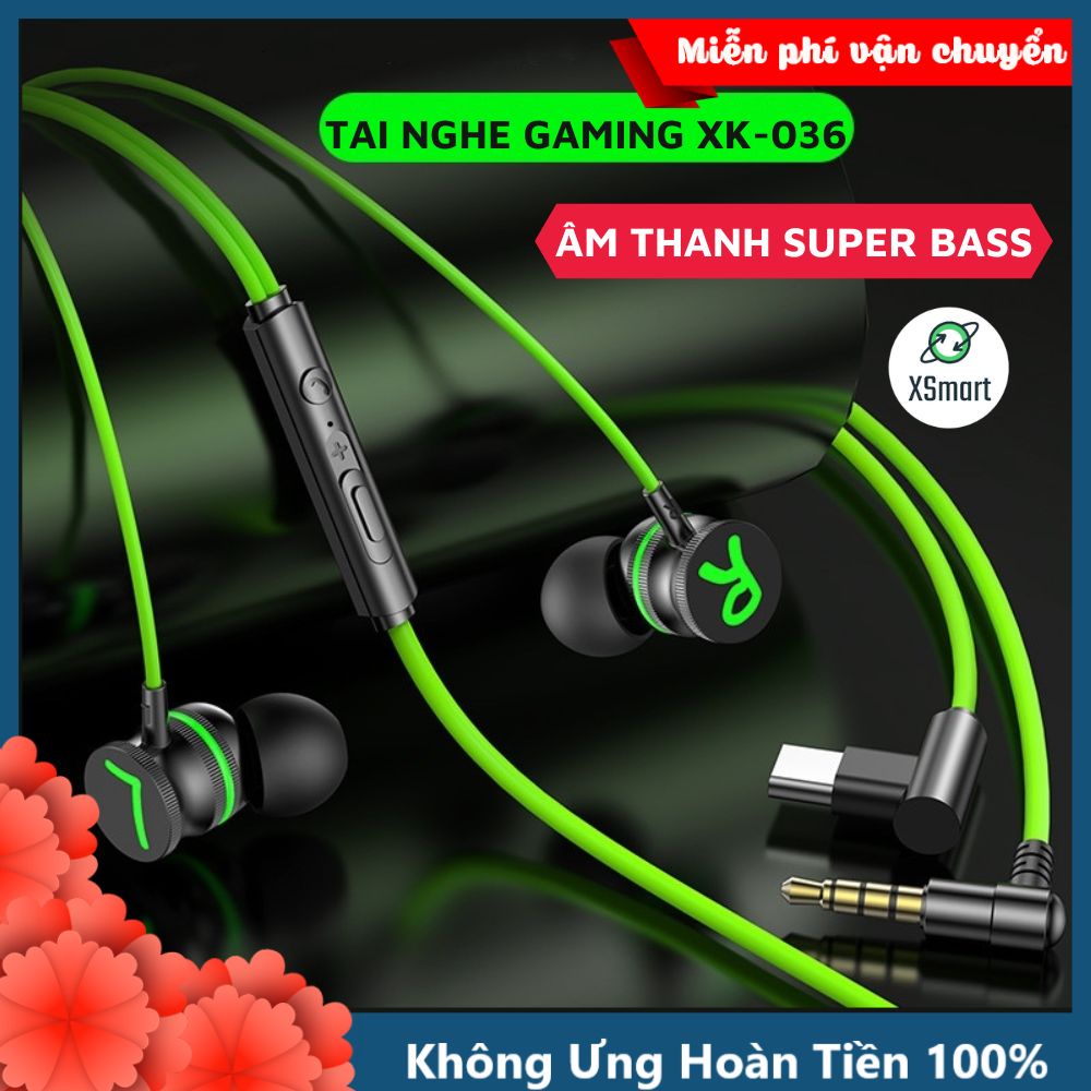 Tai Nghe Nhạc Game XK-036 Có Mic Cho Điện Thoại, Âm Thanh Super Bass Cực Đỉnh