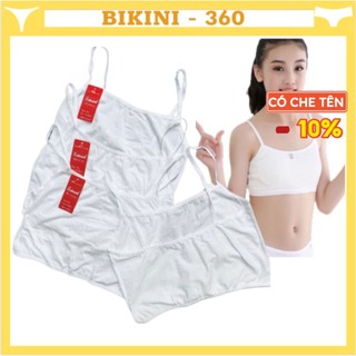 Aó lót lá học sinh mới lớn cotton 1 lớp mỏng nhẹ lót cho bé gái; bikini