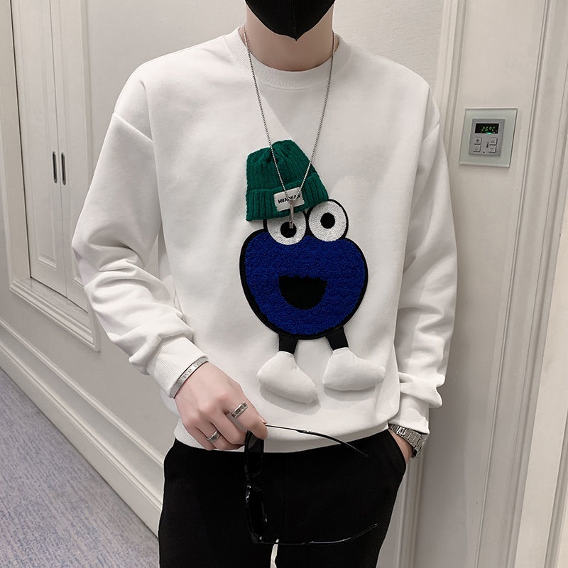 Áo Sweater Cotton Dài Tay Thời Trang Thu Đông Dành Cho Nam