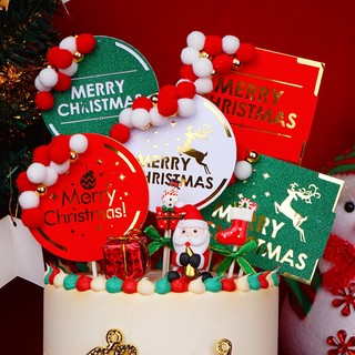 ❤️NEW NOEL❤️trang trí bánh kem que cắm giáng sinh mặt trăng