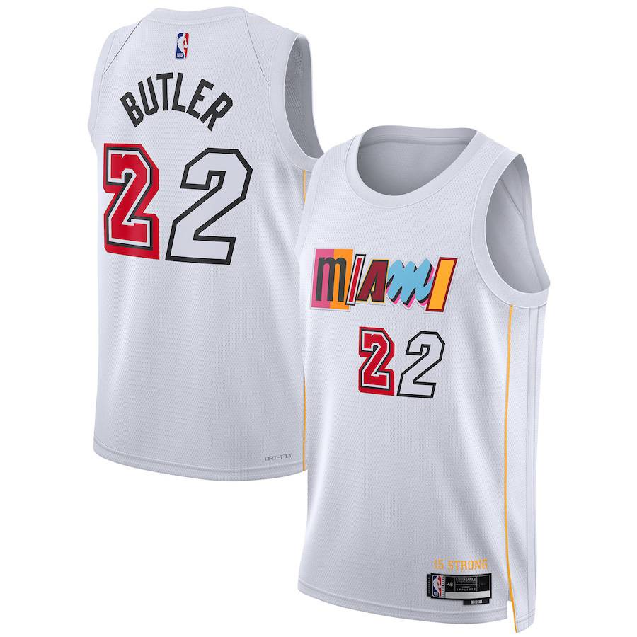 Áo Ba Lỗ Chơi Bóng Rổ NBA Jersey Miami Heat Butler NP2 22-23 Plus Size PN2