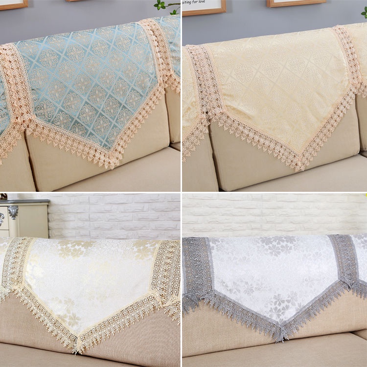 Khăn Ren Phủ Lưng Ghế sofa Chống Bụi Phong Cách Châu Âu