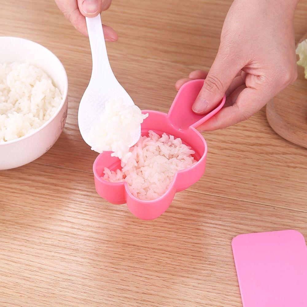 Khuôn Ép Sushi Hình Thỏ Dễ Thương Chất Liệu PP Cấp Thực Phẩm Phong Cách Nhật Bản