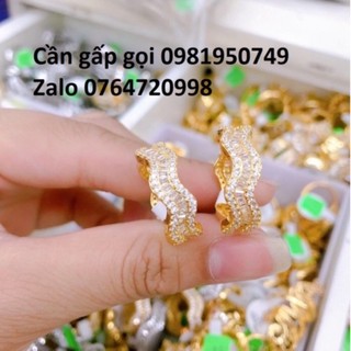 Nhẫn nữ hình lượn sóng đính đá lung linh-hn2611086