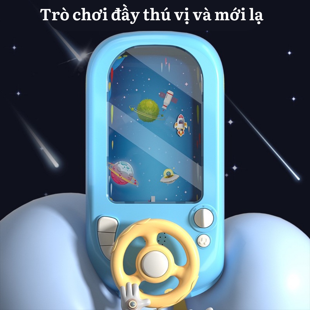Đường đua xe ô tô, vô lăng đồ chơi cho bé có màn hình có nhạc PLAYKID PK035