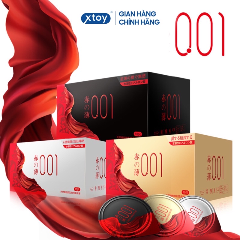 Bao Cao su 0.01 OLOL Mỏng nhất thế giới - Gốc nước Hộp 10 chiếc