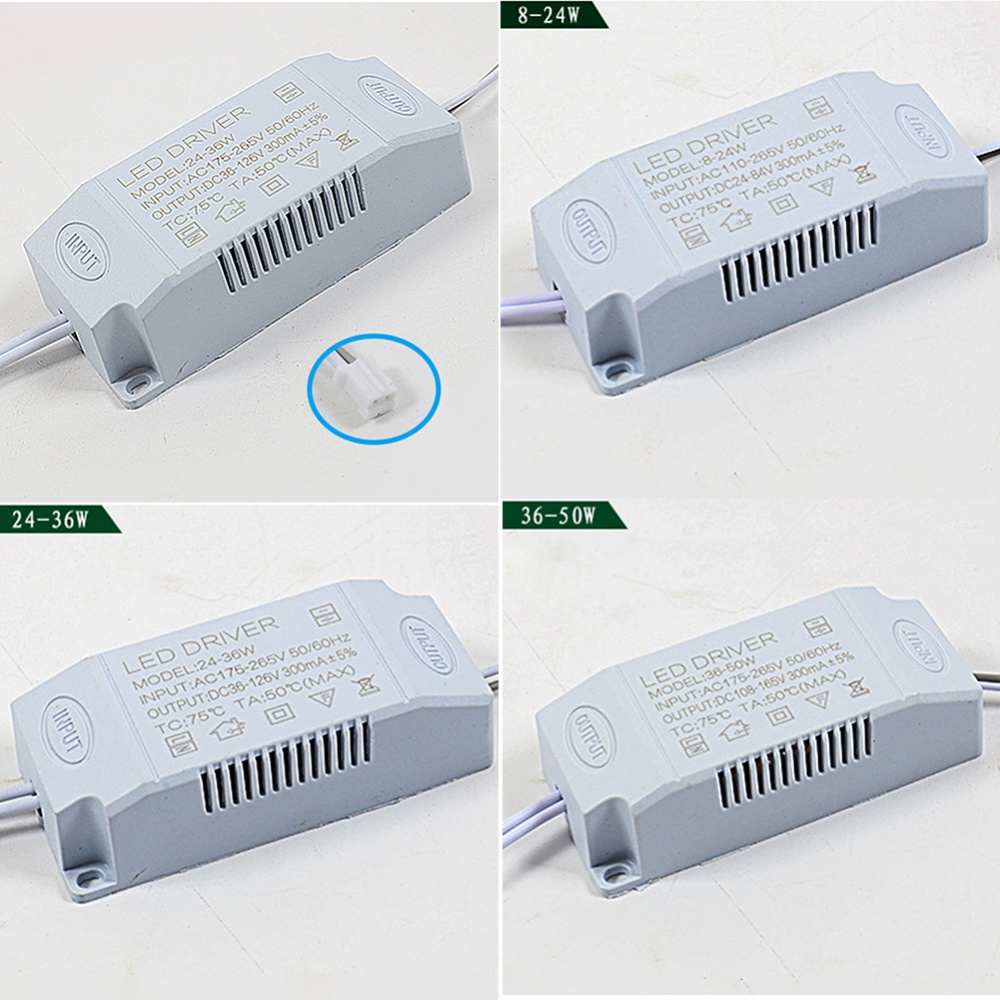 Trình Điều Khiển Đèn LED 8W-50W 300mA Từ 220V Sang DC 12V