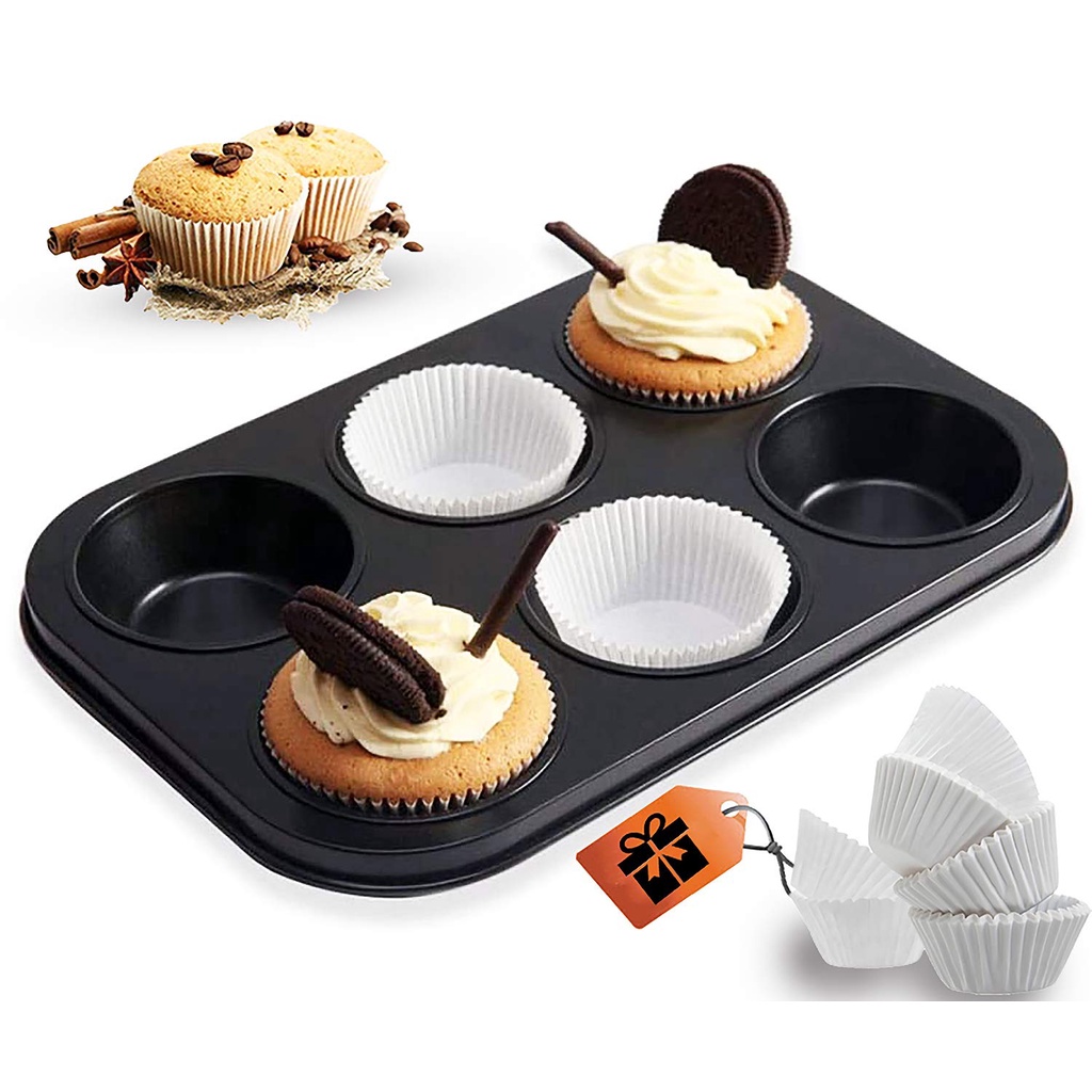 Set 100 khuôn cupcake giấy nhún nhỏ