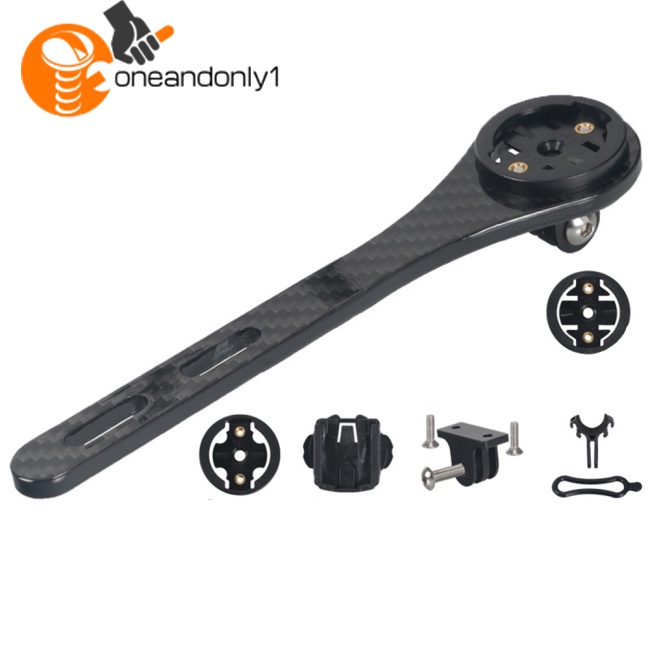 Giá Đỡ Đồng Hồ Bấm Giờ Bằng Sợi Carbon 3 Trong 1 Cho Garmin Cateye Bryton