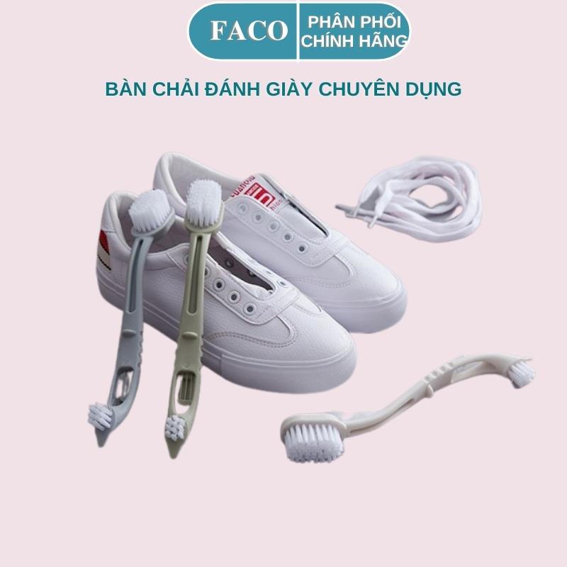 Bàn chải giặt giày, giặt quần áo 2 đầu siêu tiện dụng Faco