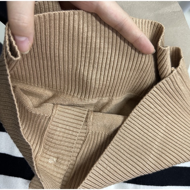 Áo Khoác Len Họa Tiết Kẻ Sọc Thời Trang Mùa Đông Ấm Áp Cho Nữ