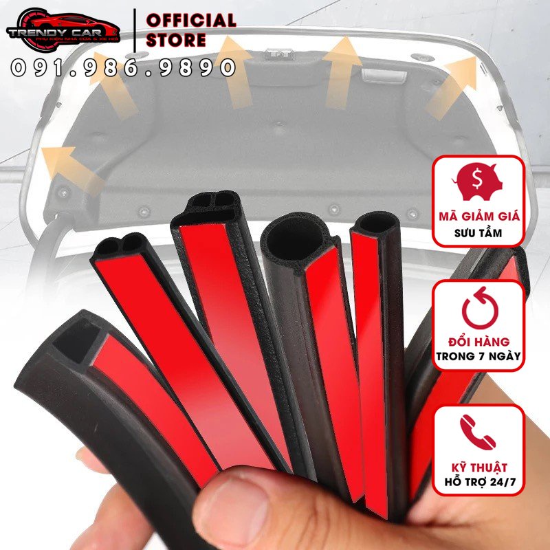 Gioăng cao su chữ P,D,Z,B chống bụi chống ồn cho xe hơi Phụ kiện ô tô cao cấp