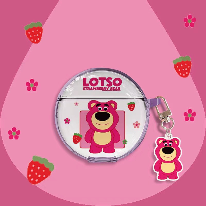 SANRIO Vỏ Bảo Vệ Hộp Sạc Tai Nghe Pro 6 Bằng TPU Mềm Trong Suốt Chống Thấm Nước Chống Rơi Hình Gấu / Dâu Tây Dễ Thương