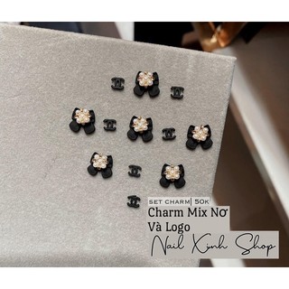 [ Mới ] Set charm nơ mix + charm logo
