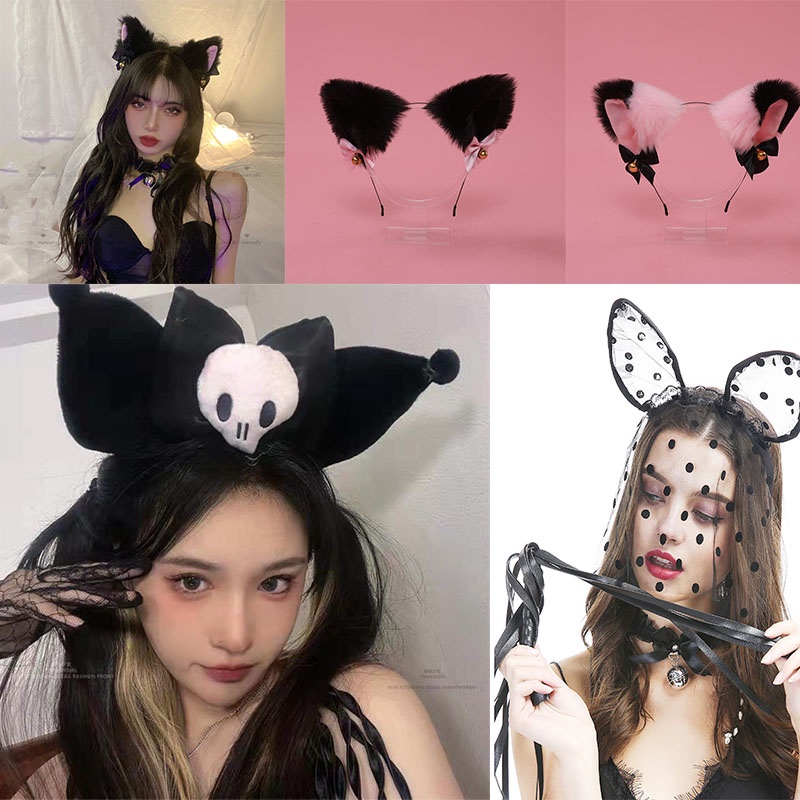Dây Cột Tóc Mềm Mại Hình Hello Kitty Mymelody Cinnamoroll Kuromi Dễ Thương