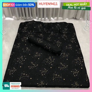 Bộ ga gối 4 món có kèm vỏ gối ôm,vải cotton polymẫu cunghoangdao