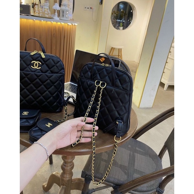 set Balo thời trang chần trám chữ X