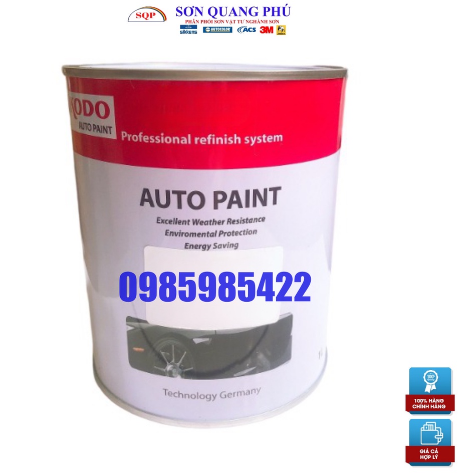 Sơn màu đen bóng CF2216 1 Lít 2K KODO, sơn phủ đen 2 thành phần cho oto xe máy sơn màu đen tự bóng VATTUSONOTOXEMAY_323