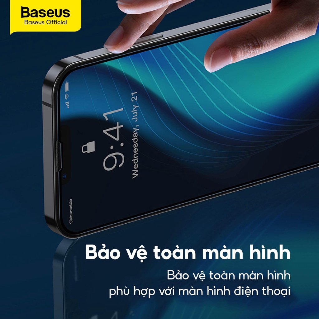 Kính cường lực toàn màn hình siêu bền Baseus siêu mỏng 0,25mm 0,3mm cho Series 12/12Pro
