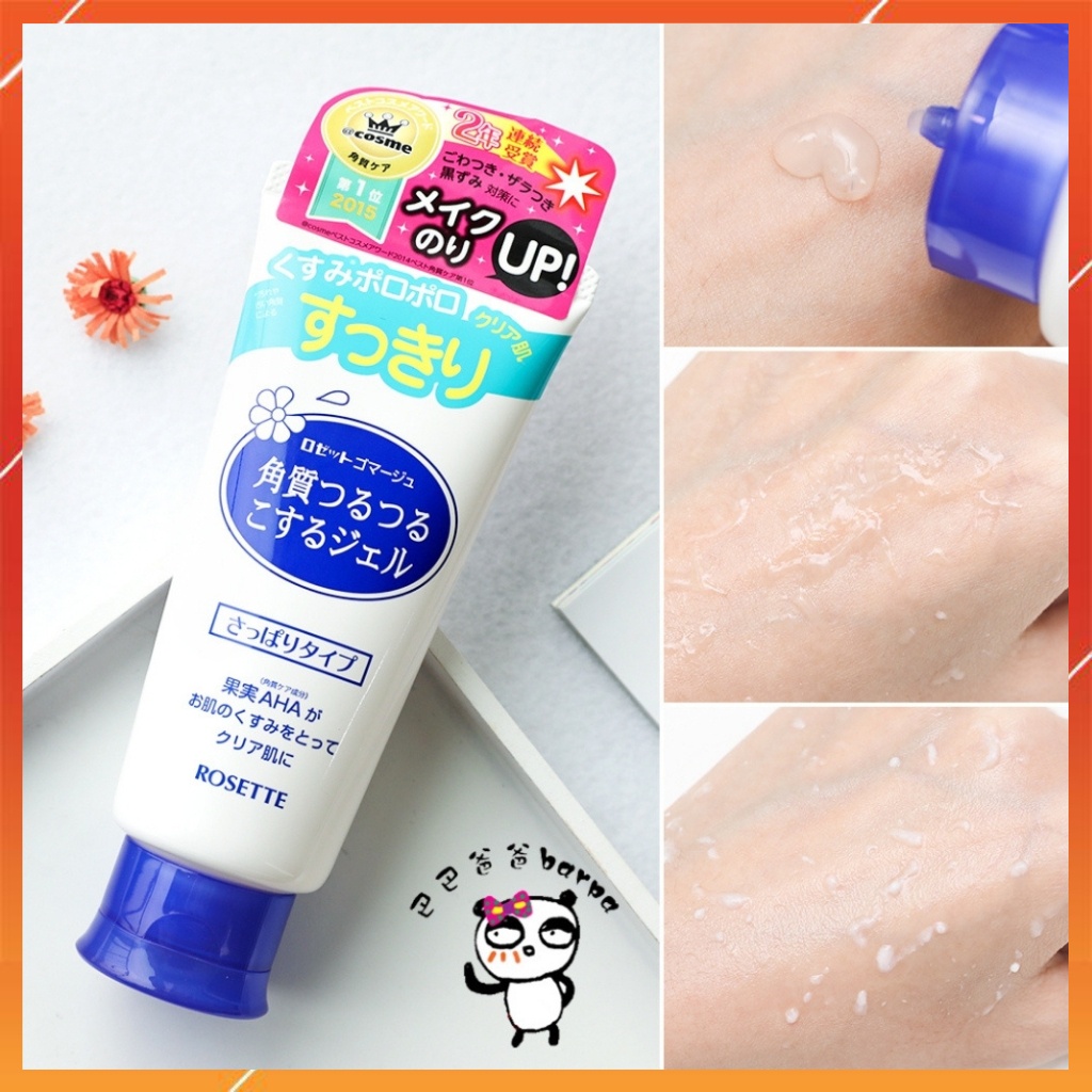 Gel tẩy tế bào chết dành cho da dầu, da mụn, da khô và mọi loại da Rosette peeling gel 120g