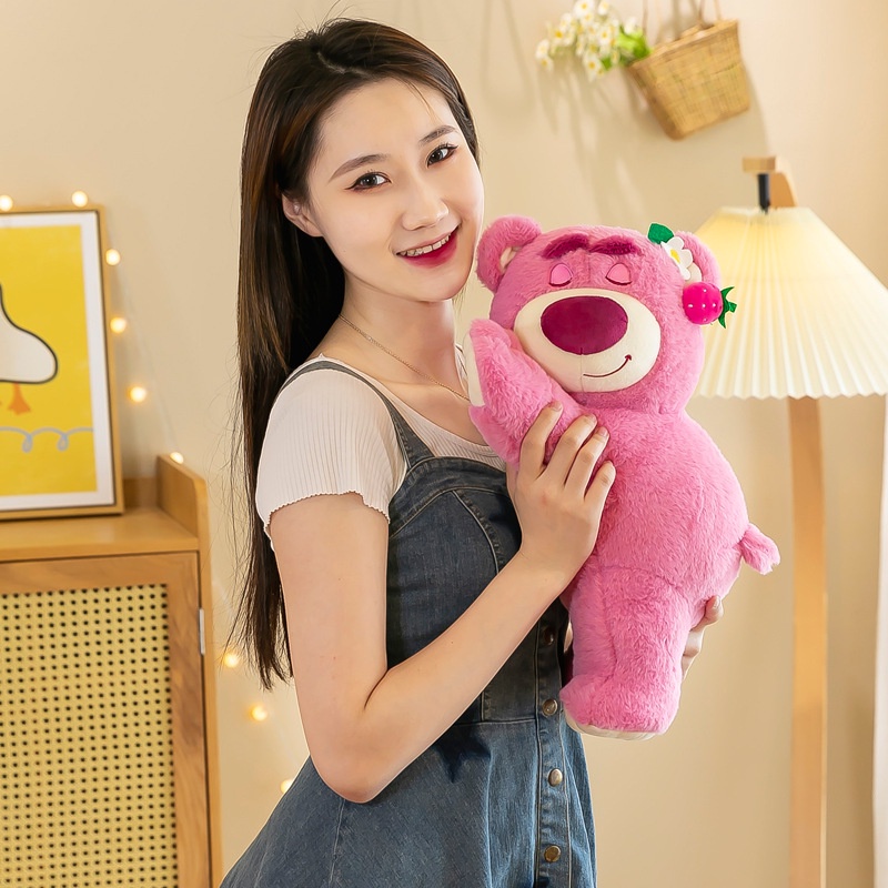 Lotso Thú Nhồi Bông Hình Gấu Dâu Tây Disney Đáng Yêu