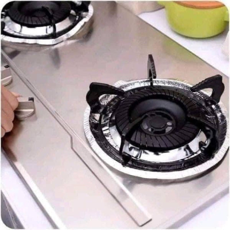 Set 10 giấy bạc Lót kiềng bếp gas tròn