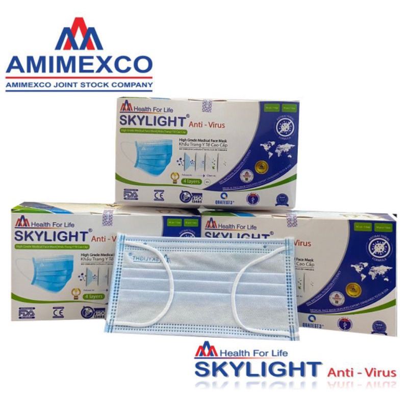 COMBO 3 Hộp Khẩu trang SKYLIGHT y tế