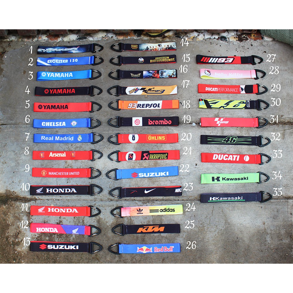 > Móc khoá vải xe máy