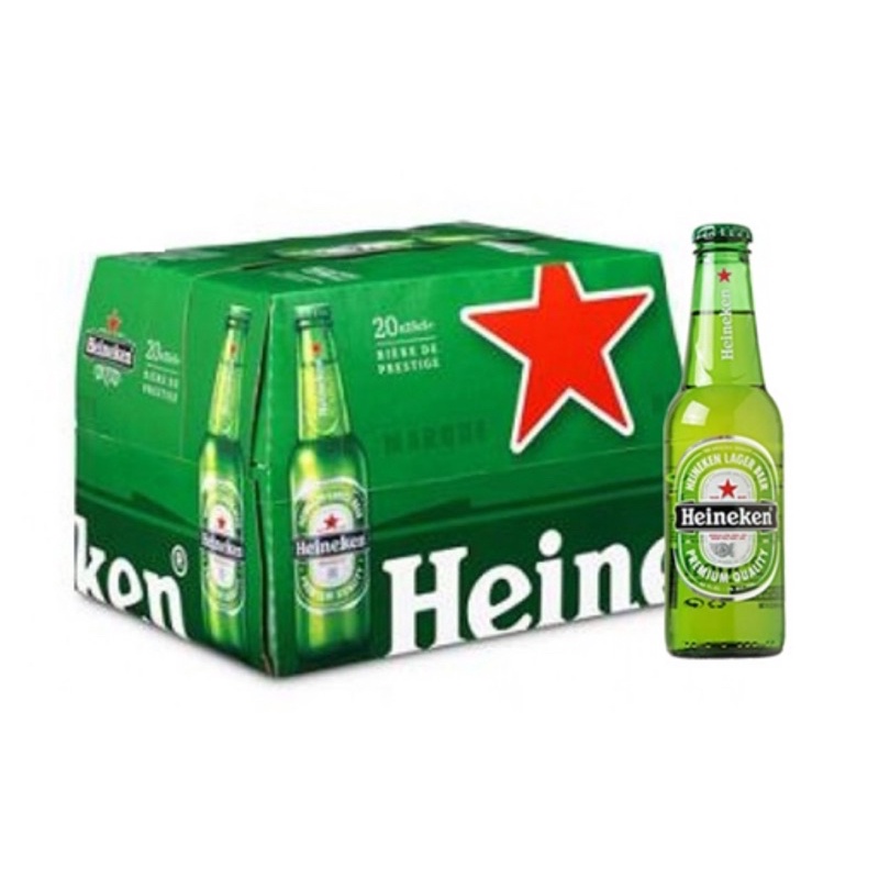 Thùng 20 Chai Bia Heineken Pháp Chai 5% (250ml) Date 06/2024