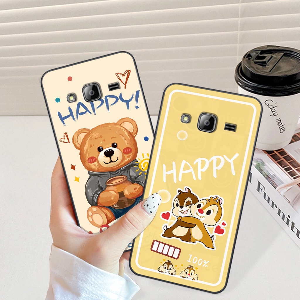 Ốp Samsung J310 / J3 2016 in hình gấu vịt caro nhiều màu sắc ngộ nghĩnh dễ thương