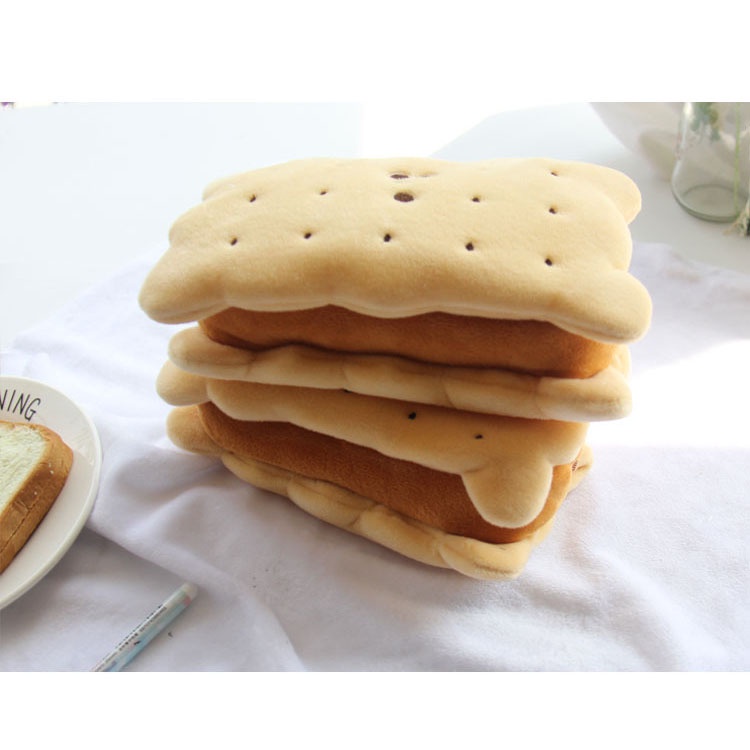 1 Túi Đựng Bút Hình Bánh sandwich Nhồi Bông Cỡ Lớn Dễ Thương