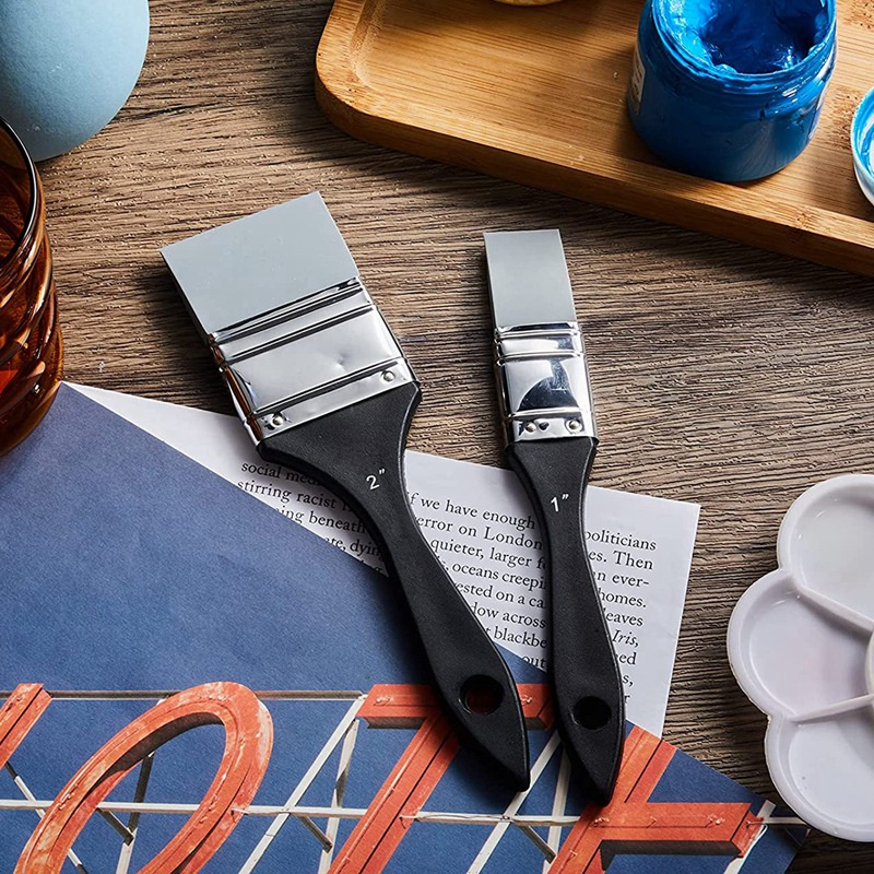 Bộ 4 Cọ Sơn Silicone Bản Rộng 1 1.5 2 2.5 Inches