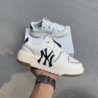 Giày Thể Thao M.L.B liner ny đen trắng đế nâu cao cấp