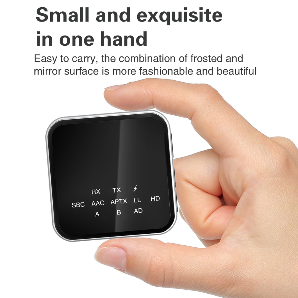 Bộ Thiết Bị Thu Phát Bluetooth 5.2 Aptx HD 2 Trong 1 Hifi Cho Xe Hơi