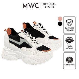 Giày mwc a022 - giày thể thao nữ sneaker độn đế 5cm phối màu trẻ trung